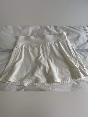 Nike White Athletic Skirt with Built-In Shorts